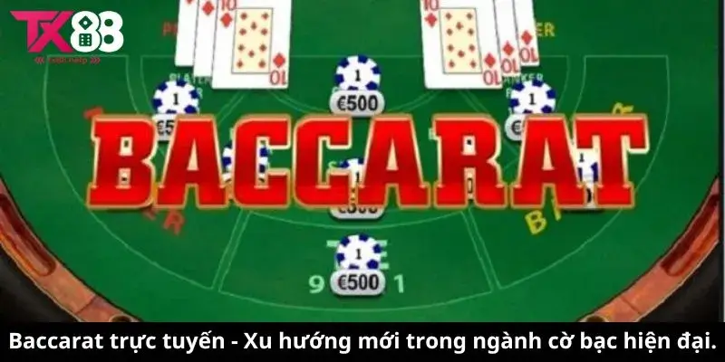 Baccarat trực tuyến - Xu hướng mới trong ngành cờ bạc hiện đại.